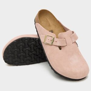 Birkenstock Boston Clogs Soft Suede Leather Slip-On Sandals EUR 41 Woman Lady 10